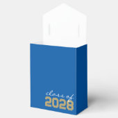Royal Blue & Brons Goud Afstuderen Favor Boxes Bedankdoosjes (Geopend)