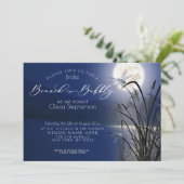 Royal Blue Brunch Bubble Full Moon Dragonfly Kaart (Staand voorkant)