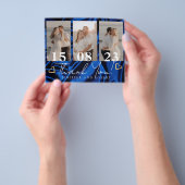 Royal Blue Budget Weddenschap Foto Dank u kaarten (Hand)