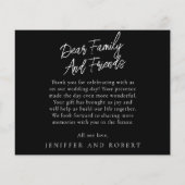 Royal Blue Budget Weddenschap Foto Dank u kaarten (Achterkant)