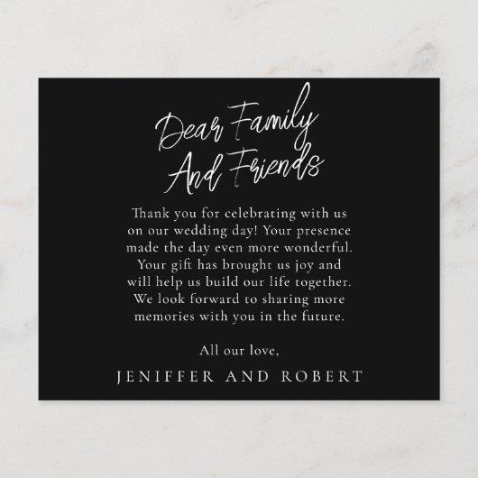 Royal Blue Budget Weddenschap Foto Dank u kaarten (Achterkant)