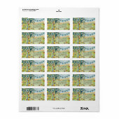 Royal Blue Bunting  Tortelduifjes Damask Hills Etiket (Full Sheet)