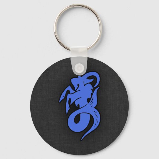 Royal Blue Capricorn Sleutelhanger (Voorkant)