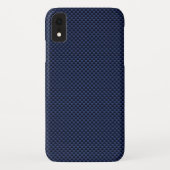 Royal Blue Carbon Style Weave Print Case-Mate iPhone Case (Achterkant)
