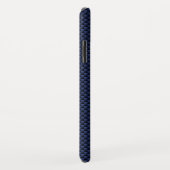Royal Blue Carbon Style Weave Print Case-Mate iPhone Case (Achterkant/rechts)