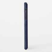 Royal Blue Carbon Style Weave Print Case-Mate iPhone Case (Achterkant/links)