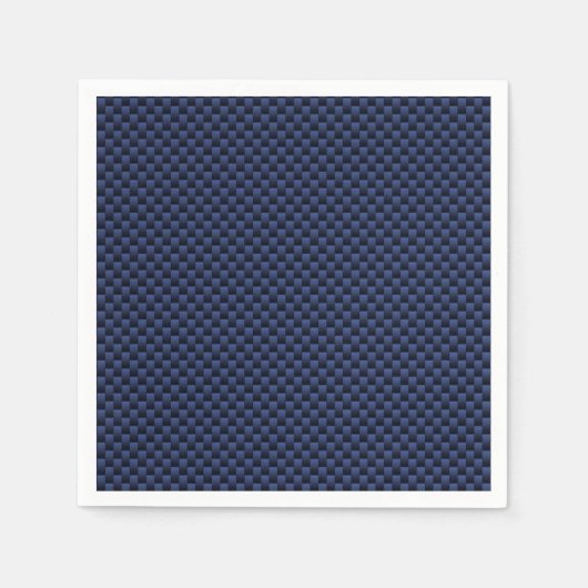 Royal Blue Carbon Style Weave Print Servetten (Voorkant)