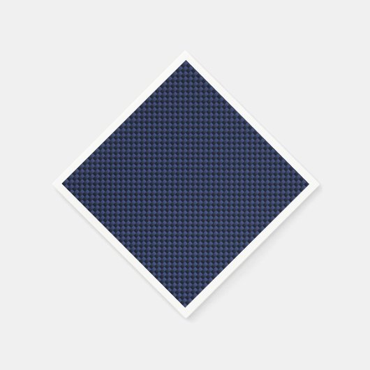 Royal Blue Carbon Style Weave Print Servetten (Hoek)