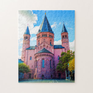 Royal Blue Castle met wolken en blauwe hemden Legpuzzel