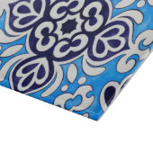 Royal Blue Ceramic Classic Geometric Mosaic  Snijplank (Hoek)