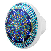 Royal Blue Ceramic Knob Keramische Knop (Rechts)