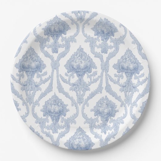 Royal Blue Classic Plates  Papieren Bordje (Voorkant)