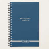 Royal Blue Classic Stripe Spiral Notitieboek (Voorkant)