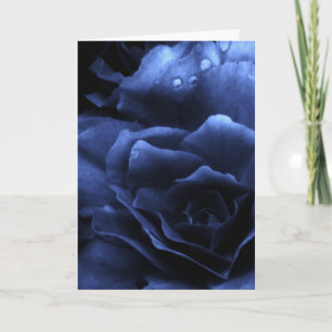 Royal Blue Close Up of a Double Begonia Kaart