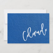 Royal Blue Colorado Passport bedankpas Bedankkaart (Achterkant)