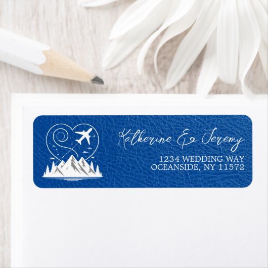 Royal Blue Colorado Passport Etiket (Insitu)