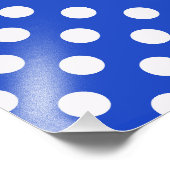 Royal Blue Combinatie Stippen by STaylor Foto Afdruk (Hoek)