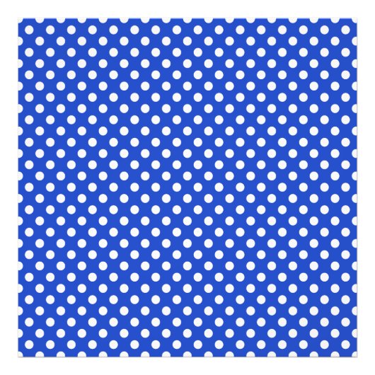 Royal Blue Combinatie Stippen by STaylor Foto Afdruk (Voorkant)