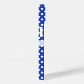 Royal Blue Combination Polka Dots van STaylor Case-Mate iPhone Case (Achterkant / Rechts)