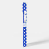 Royal Blue Combination Polka Dots van STaylor Case-Mate iPhone Case (Achterkant / Links)