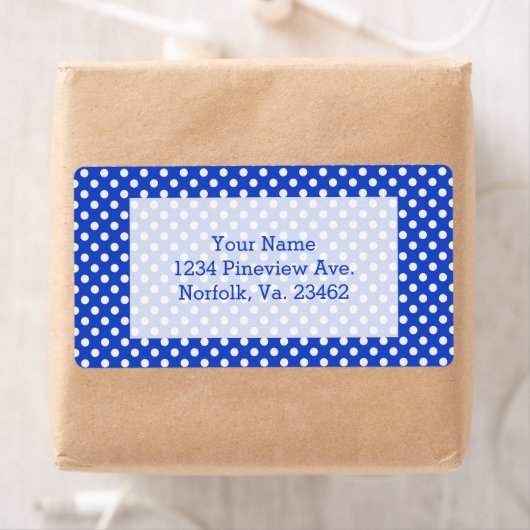Royal Blue Combination Polka Dots van STaylor Etiket (Insitu)