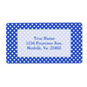 Royal Blue Combination Polka Dots van STaylor Etiket (Voorkant)