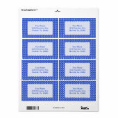 Royal Blue Combination Polka Dots van STaylor Etiket (Full Sheet)