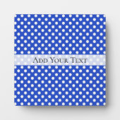 Royal Blue Combination Polka Dots van STaylor Fotoplaat (Voorkant)