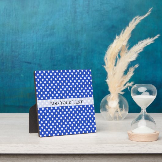 Royal Blue Combination Polka Dots van STaylor Fotoplaat (Insitu)