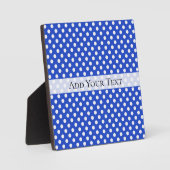 Royal Blue Combination Polka Dots van STaylor Fotoplaat (Voorkant)