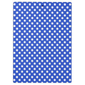 Royal Blue Combination Polka Dots van STaylor Klembord (Achterkant)