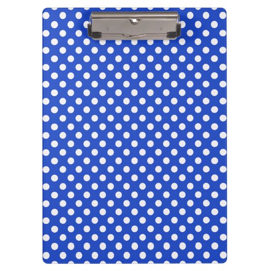 Royal Blue Combination Polka Dots van STaylor Klembord (Voorkant)