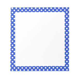 Royal Blue Combination Polka Dots van STaylor Notitieblok