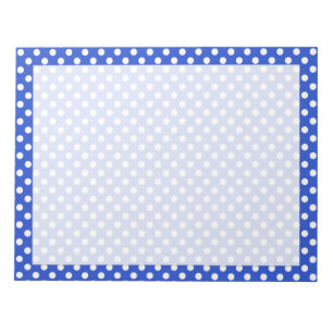 Royal Blue Combination Polka Dots van STaylor Notitieblok