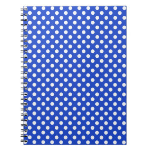 Royal Blue Combination Polka Dots van STaylor Notitieboek