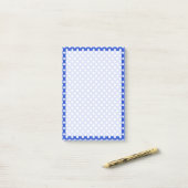 Royal Blue Combination Polka Dots van STaylor Post-it® Notes (Op bureau)