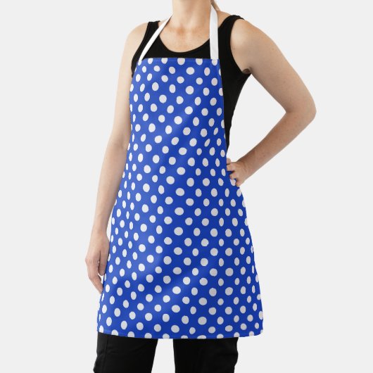 Royal Blue Combination Polka Dots van STaylor Schort (Insitu)