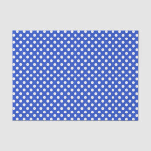 Royal Blue Combination Polka Dots van STaylor Tissuepapier
