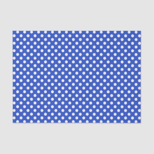 Royal Blue Combination Polka Dots van STaylor Tissuepapier (Voorkant)