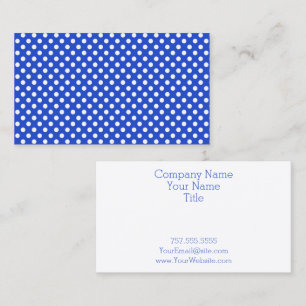 Royal Blue Combination Polka Dots van STaylor Visitekaartje