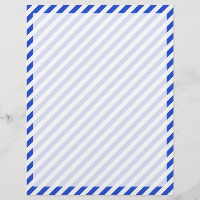 Royal Blue Combination Stripes van Shirley Taylor (Voorkant)