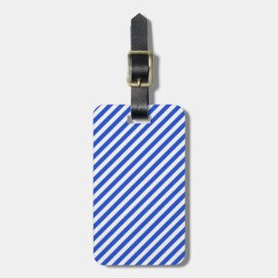 Royal Blue Combination Stripes van Shirley Taylor Bagagelabel