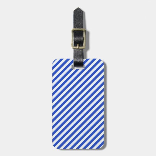 Royal Blue Combination Stripes van Shirley Taylor Bagagelabel (Voorkant verticaal)