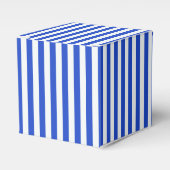 Royal Blue Combination Stripes van Shirley Taylor Bedankdoosjes (Voorkant Zijde)