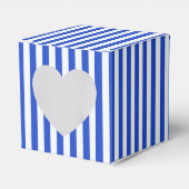 Royal Blue Combination Stripes van Shirley Taylor Bedankdoosjes (Voorkant Zijde)
