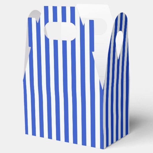 Royal Blue Combination Stripes van Shirley Taylor Bedankdoosjes (Geopend)