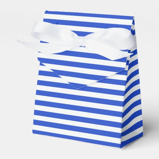 Royal Blue Combination Stripes van Shirley Taylor Bedankdoosjes (Voorkant Zijde)