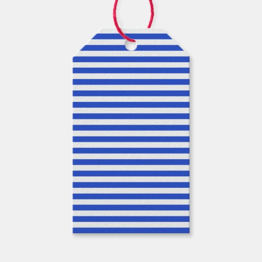 Royal Blue Combination Stripes van Shirley Taylor Cadeaulabel (Voorkant)