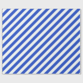 Royal Blue Combination Stripes van Shirley Taylor Cadeaupapier (Vlak)