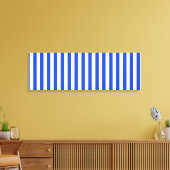 Royal Blue Combination Stripes van Shirley Taylor Canvas Afdruk (Insitu (Woonkamer))